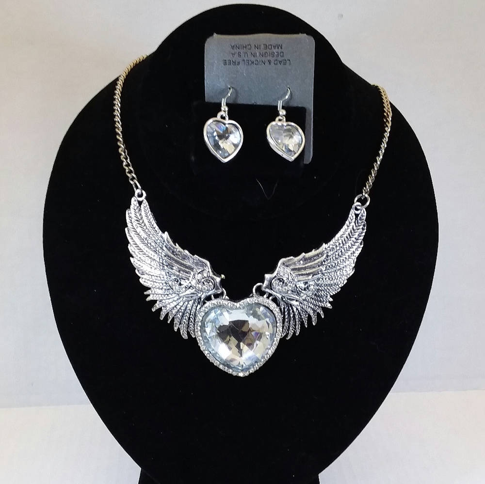 Rhinestone Necklace set
